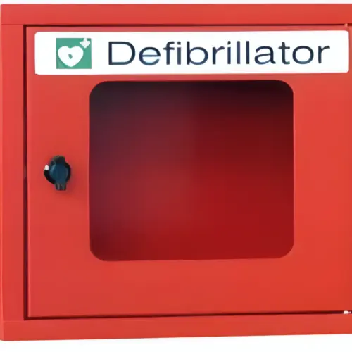 AED Wandschrank aus Metall ohne Alarmfunktion für die sichere Aufbewahrung eines Defibrillators