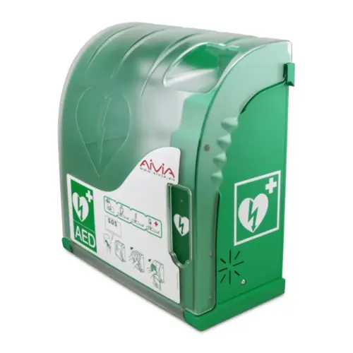 Wandschrank für Defibrillator AIVIA mit Alarmsicherung
