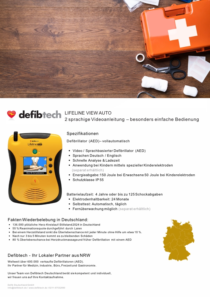 Defibtech Lifeline VIEW AUTO Broschüre
