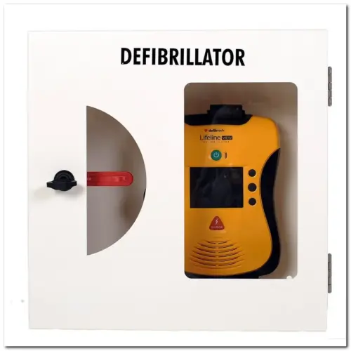 Defibtech AED Schutzschrank mit Einschlagscheibe und Alarm