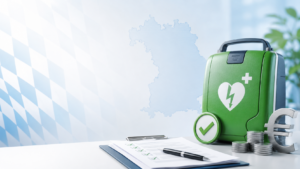 Beitragsbild zur Förderung Defibrillator Bayern